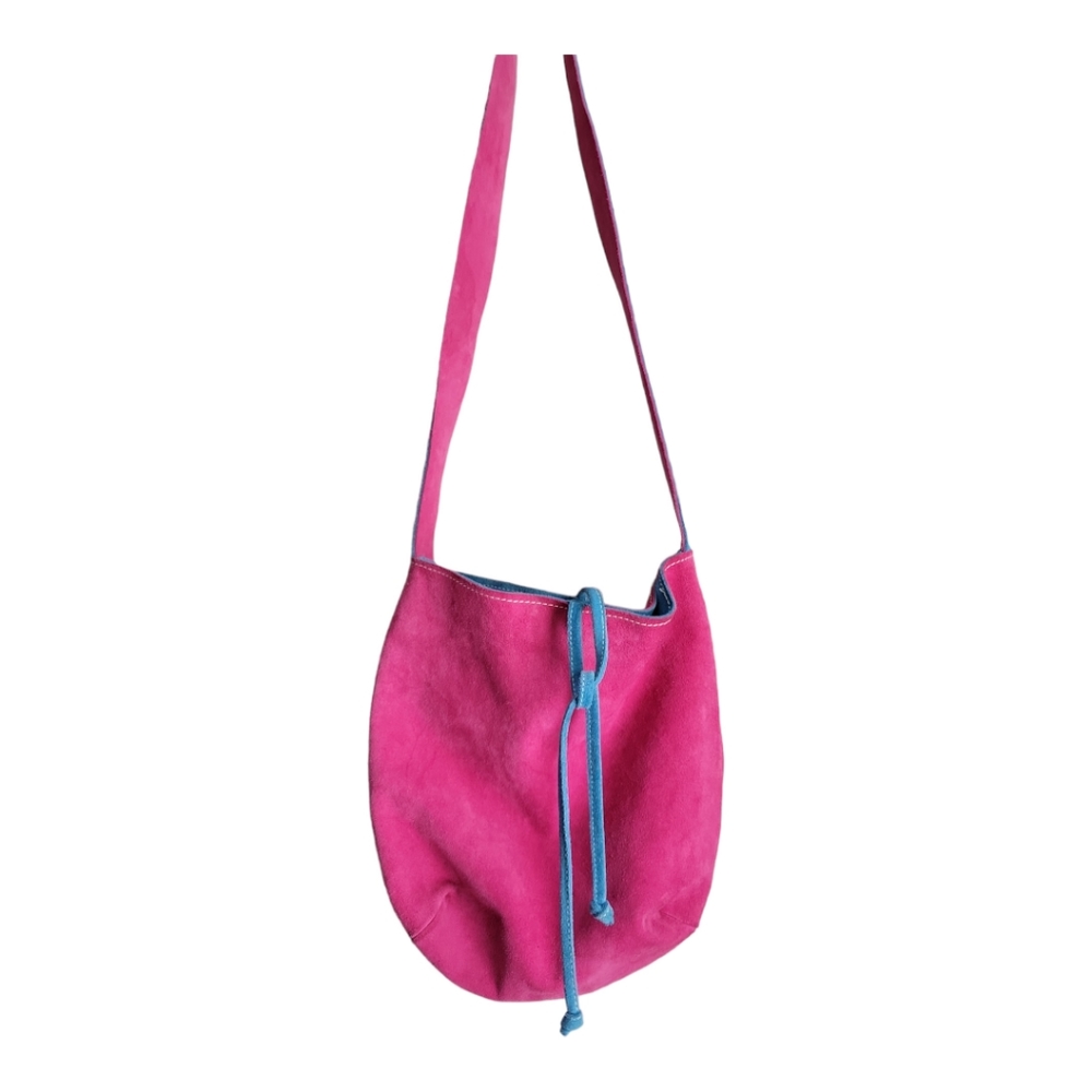 Fuoco Aria Acqua Suede Crossbody Bag
